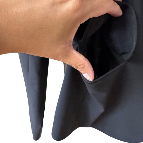 Lafayette 148 NY Wool Blend Stretch Blazer Jacket Coat Size 4 Black Office Work - Picture 3 of 10